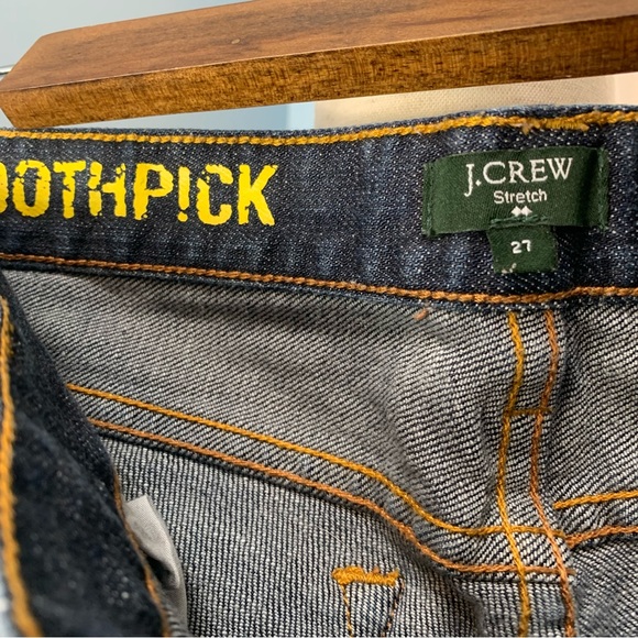 J. Crew Dark Wash Toothpick Stretch Jeans - Picture 4 of 6